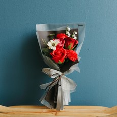 我會記得您 掃墓用人造花束, 紅色, 1個