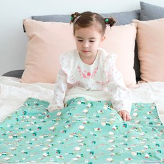 bebe chouette 仿羊毛印花超細纖維毯, 玫瑰花款