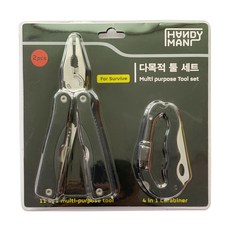 HANDY MAN 多功能工具組, 4合1登山扣+11合1多功能工具, 1組