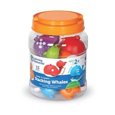 Learning Resources 鯨魚造型數學學習玩具 LER6709 10入組, 1個