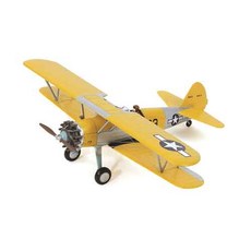 하비마스터 레프리카 1/48 N2S-3 스티어맨 복엽기 US Navy circa 1944 HM409479YE 다이캐스트 모형, 혼합 색상, 1개