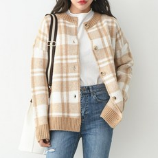 엄짱 임부복 벨루스 체크 가디건