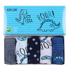 Kids Line 男童酷恐龍三角內褲5件組
