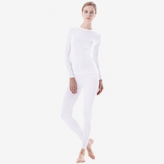 GearX 女式正常寒冷天氣長袖圓領拉絨褲上下套裝