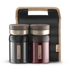 TWINgo Luco Double保溫便當組 1300ml, 混色, 1組
