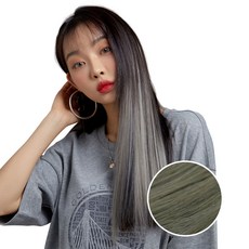 gabalmania 直髮個人色彩接髮片, 狼灰色, 3個