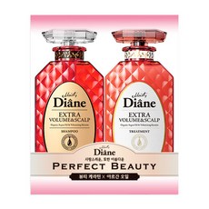 다이안 퍼펙트뷰티 엑스트라 볼륨 스칼프 샴푸 450ml + 트리트먼트 450ml 세트, 1세트
