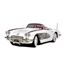 MOTOR MAX 1/18 1958 雪佛蘭克爾維特壓鑄, 白色的