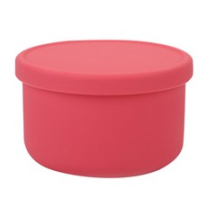 Dailylike Bon Bon圓形矽膠附蓋保鮮碗 01 Coral, 1個, 500ml