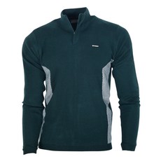 김영주스포츠 남성용 부분 배색 니트 반집업 긴팔티셔츠 COYG6004W9