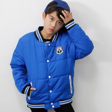 Nana Juni 童款刺繡布貼聚酯纖維保暖鋪棉棒球外套