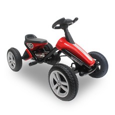 파파스토이 레이싱 페달 붕붕카 무소음 네발자전거, 혼합 색상, 1개