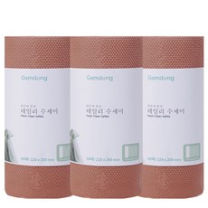 日常洗碗布 60入, 棕色, 3捲, 60張