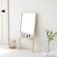 ROOM&HOME 原木收納坐式全身鏡, 混色