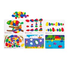 edx 艾迪客 彩色透明卵石 48入+卡片 12張, 混色