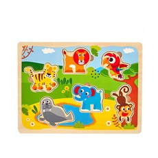 TOOKY TOY 聲音動物造型拼圖, 1套