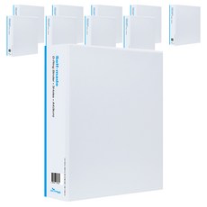 ECO Chungwoon NEW 白色3孔D型環活頁夾 9cm A4, 10個, 混色