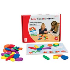 EDIX Education Junior Rainbow Pebble 36p 觸覺開發套裝 + 活動卡片 8p, 混色