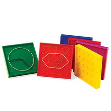 edx 艾迪客 幾何釘板 12.5cm 6色組, 混色