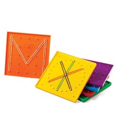 edx 艾迪客 幾何釘板 15cm 6色組, 混色