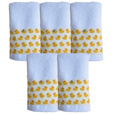 幼兒園毛巾, 黃色小鴨, 5個