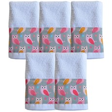 幼兒園毛巾, 粉紅貓頭鷹, 5個
