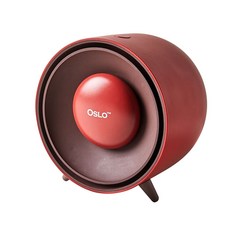 OSLO 鵝卵石電暖器, R007, 紅色