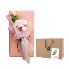 Pepero巧克力棒禮物組, 花筆+Pepero巧克力棒4入+留言卡+購物袋, 1組