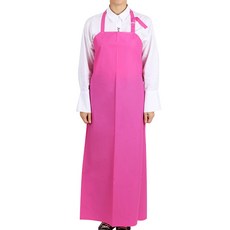 TEAM COOK 霧面聚氨酯頸掛式大型防水圍裙, 粉紅色, 2個