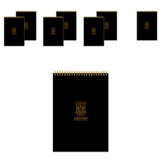 OXFORD 黑色PP上翻式80張筆記本, 混合顏色, 8個