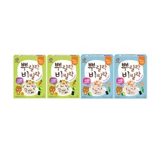 Miznco 孩童拌飯香鬆 4入組, 蔬菜口味+海鮮口味, 20g, 1組