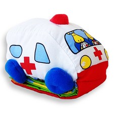 움직이는 자동차 헝겊책 북유럽토이북, 삐뽀삐뽀 구급차, 사파리