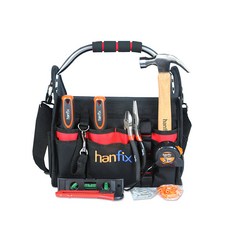 hanfix 多用途開口式工具包 + 必備工具10件組, 1套