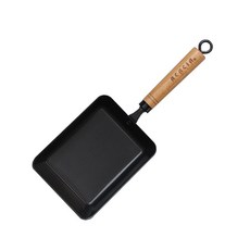 acacia home 木質單柄不沾玉子燒煎鍋 IH爐適用, 15*20cm, 1個