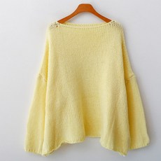 엔비룩 여성용 청키 루즈핏 니트