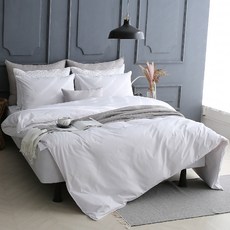 amante Cotton Bell素色被套, WHITE