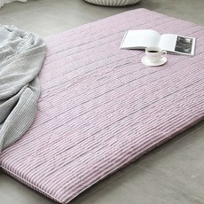 Choco系列條紋睡墊套, 粉色