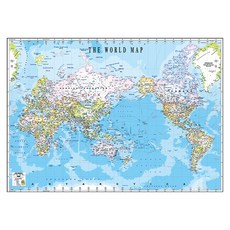 Jido.com 世界行政學習地圖 護貝型 英文版 110 x 78 cm + 大韓民國全圖, 1套