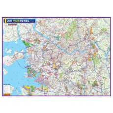 Jido.com 2035年首都圈開發計畫圖 護貝型 110 x 80 cm + 全國行政道路地圖, 1套