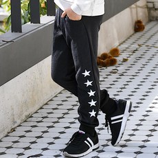 jackid 男童款線條設計刷毛褲