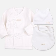 Organic Boom 新生兒肚衣+帽子+圍兜