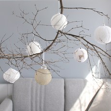 MORIANN 聖誕節聖誕樹裝飾球6入組, 混合色, 8cm