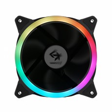 긱스타 GEEK-COOL RGB 스펙트럼 120mm FAN 케이스 팬 쿨러, 1개
