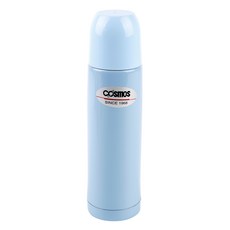 韓國 cosmos 杯蓋式不鏽鋼保溫瓶, 藍色, 250ml