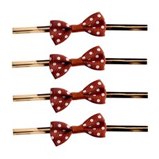 도트 리본 포장 타이, 브라운, 50개