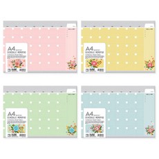 misoro 4000 月度日程記事本 60 張 297 x 210 毫米 104-01607, 隨機發貨, 4個