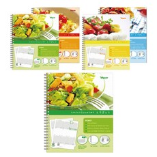 Heemangnote 餐飲業 銷售 營業額 帳本 PP 彈簧筆記本 隨機出貨, 1入, 5個