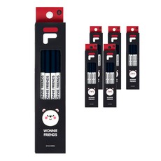 FILA 斐樂 WONNIE FRIENDS鉛筆 4入組 B, 6組