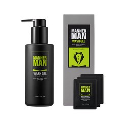 질경이 매너맨 남성청결제 150ml + 휴대용 파우치 3.5ml x 3p, 1개