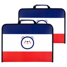 FILA 斐樂 WONNIE FRIENDS聯名A4手提文件包, WONNIE(三色), 2入